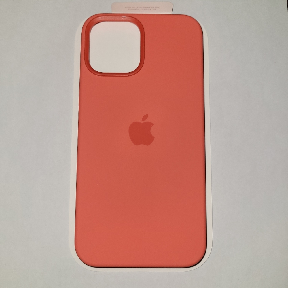 Apple Silicone Case with MagSafe for iPhone 12 Pro Max - Pink Citrus